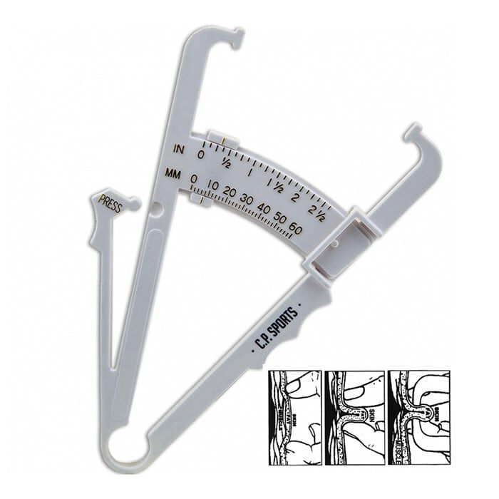 Измеритель жира в организме Fat Caliper, белый
