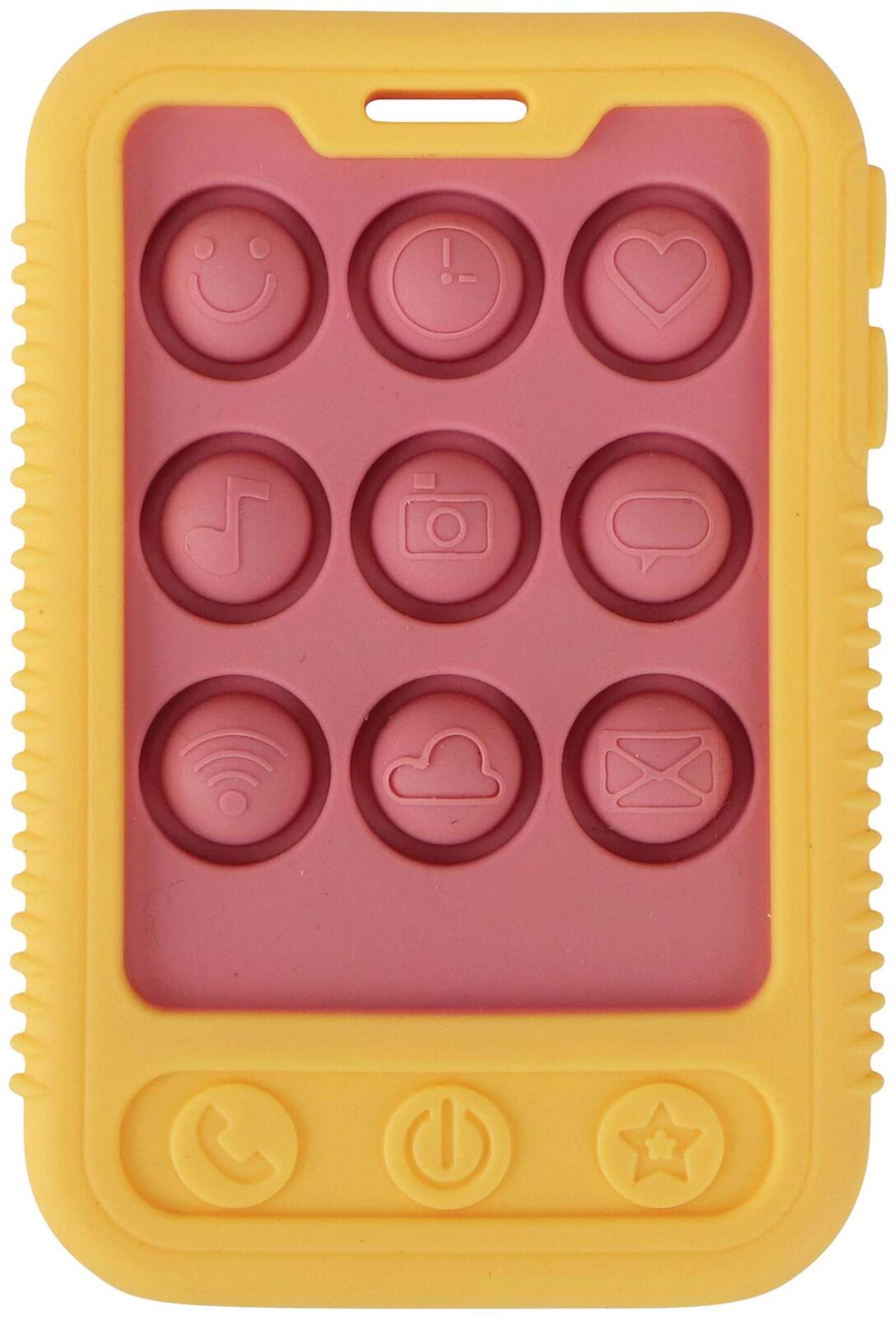 Nuby жуёт игрушечный телефон 3 мес +