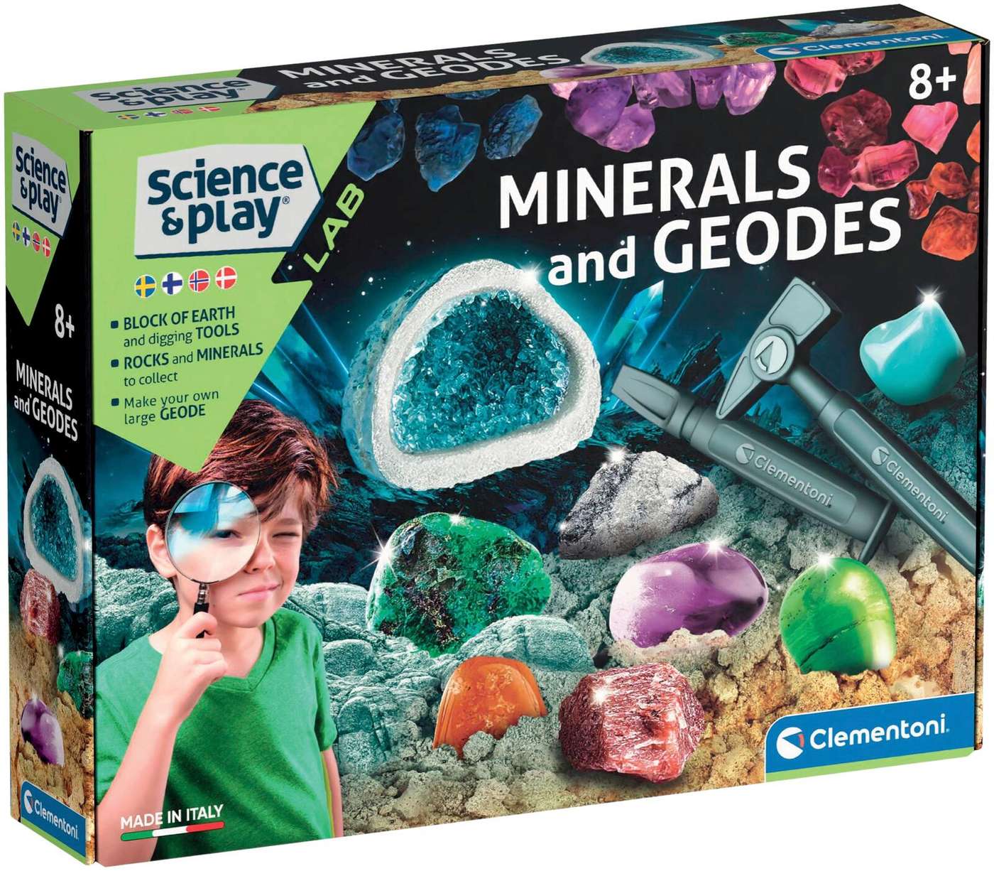 Научный набор Clementoni Minerals и жеоды