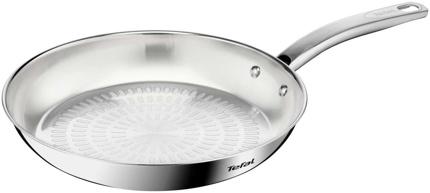 Стальная сковорода Tefal Intuition Techdome 28см B8590635 (цвет сталь)