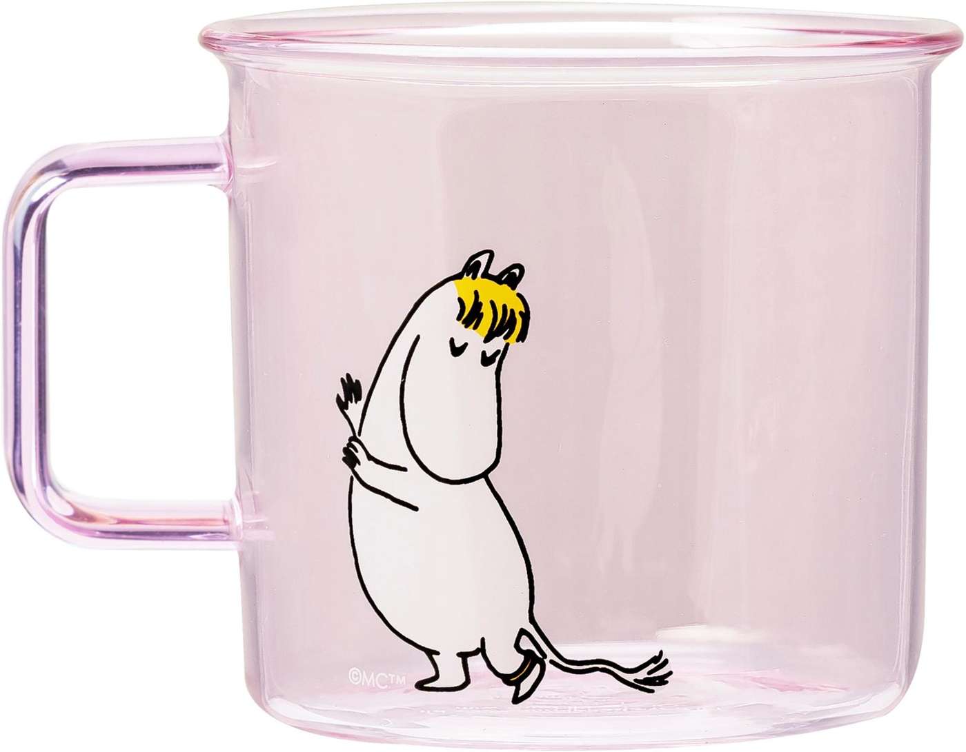 Стеклянная кружка Muurla Moomin Niiskuneiti 3, 5 дл (цвет розовый)
