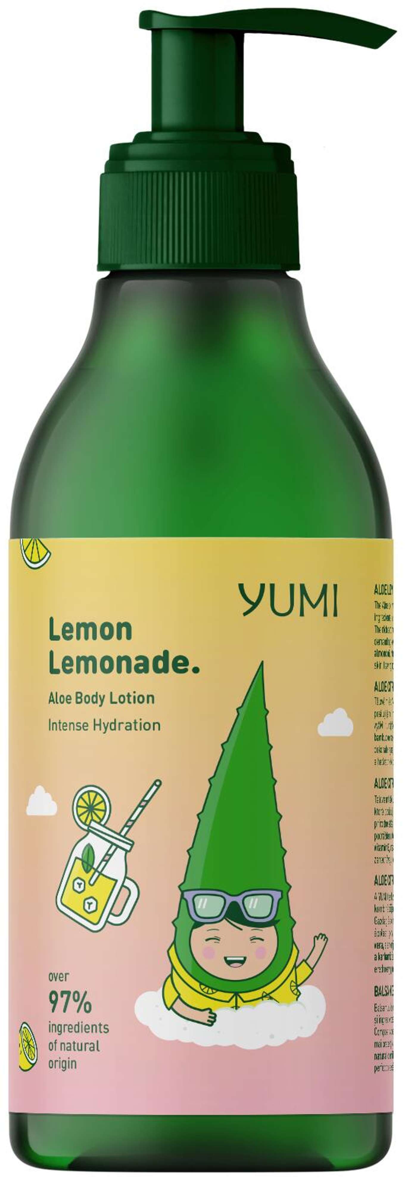 Yumi лосьон для тела алоэ и лимонад 300 мл