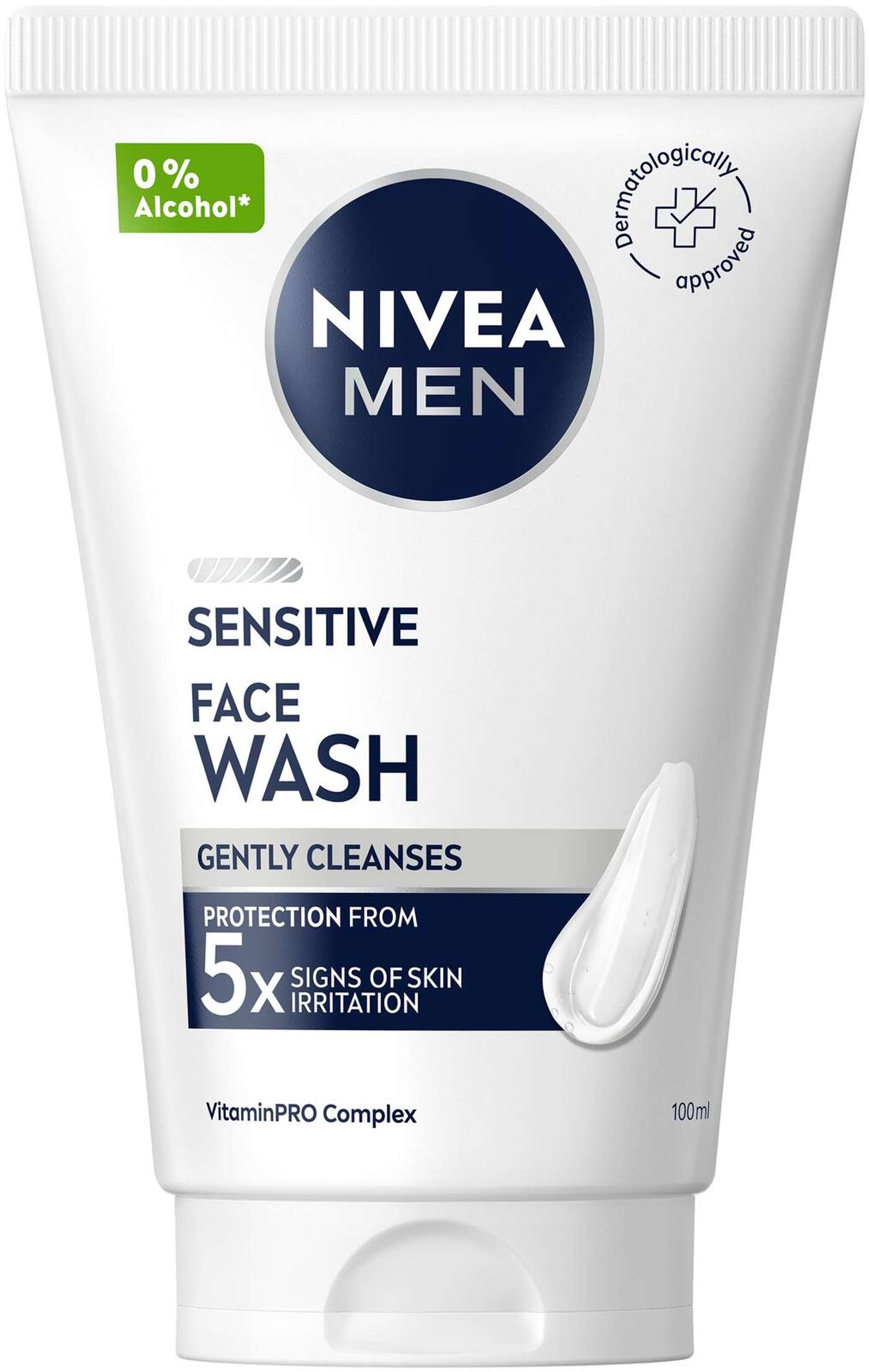 NIVEA MEN 100ml Sensitive Face Wash очищающий гель для лица