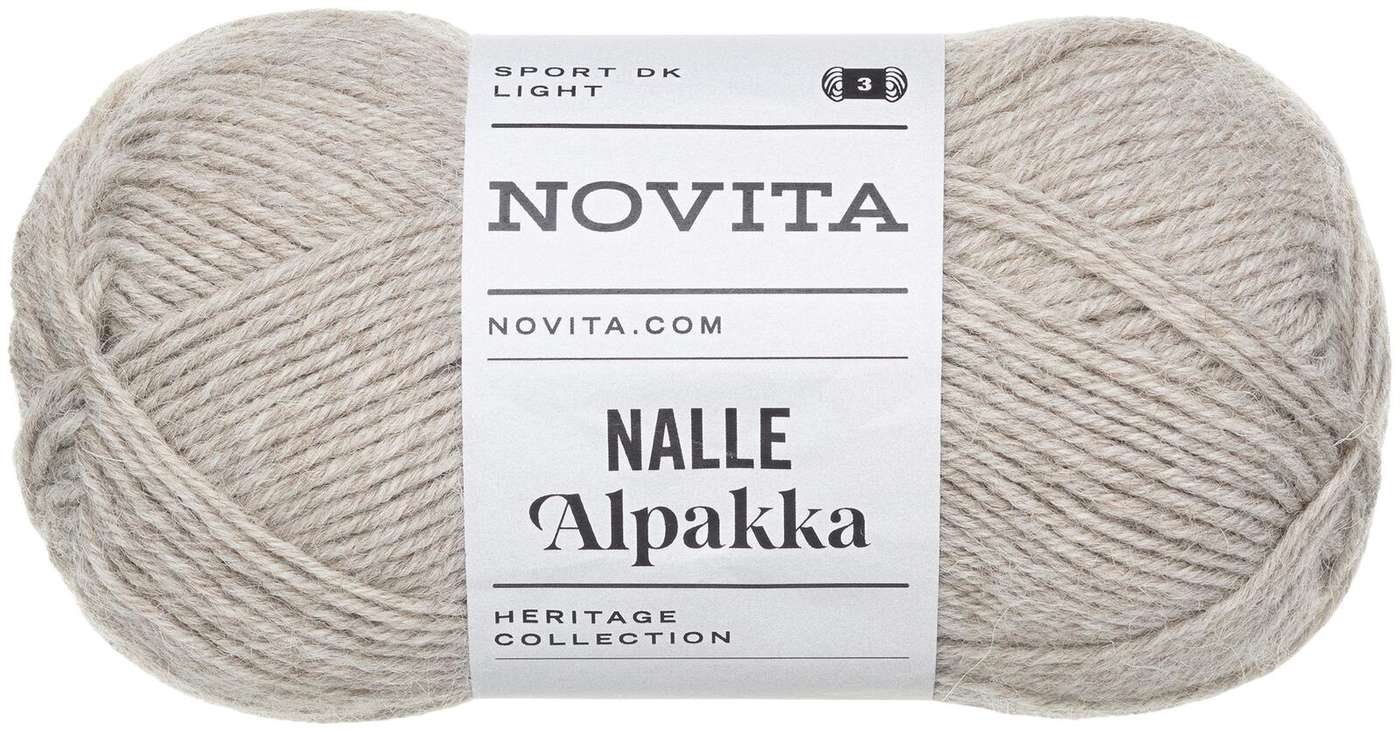 Пряжа Novita Тедди Альпака 50г песок 060 (цвет песок)