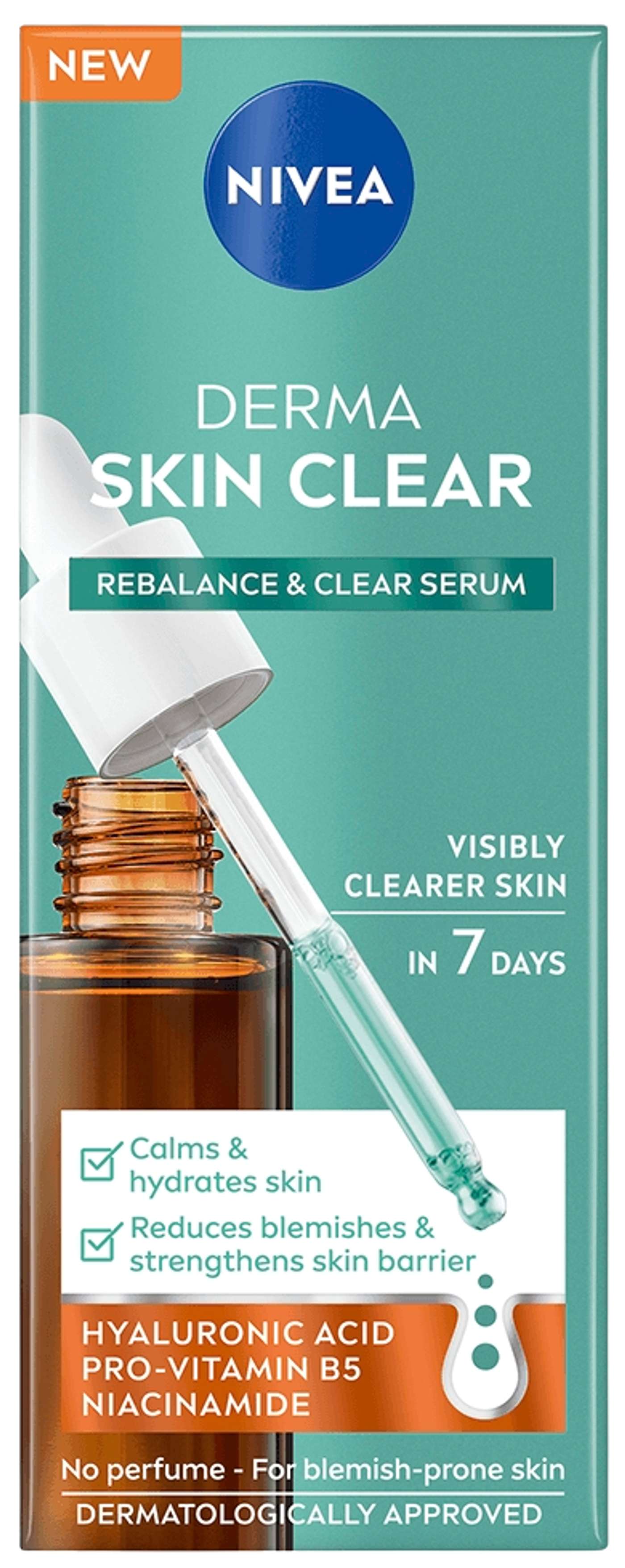 NIVEA 30 мл Derma Skin Clear Rebalance & Clear Serum сыворотка для лица