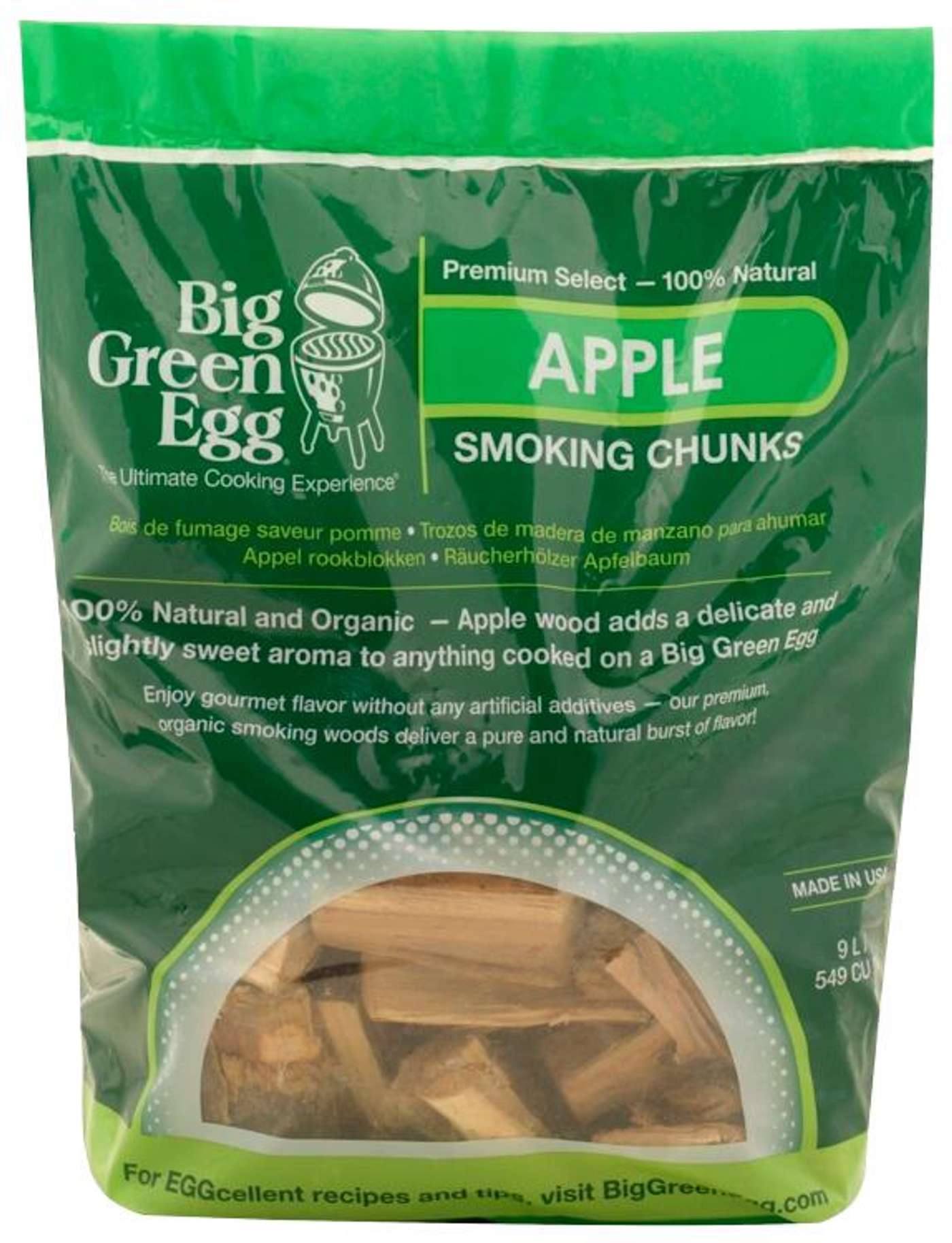 Big Green Egg для копчения яблоко кусочками 9 л