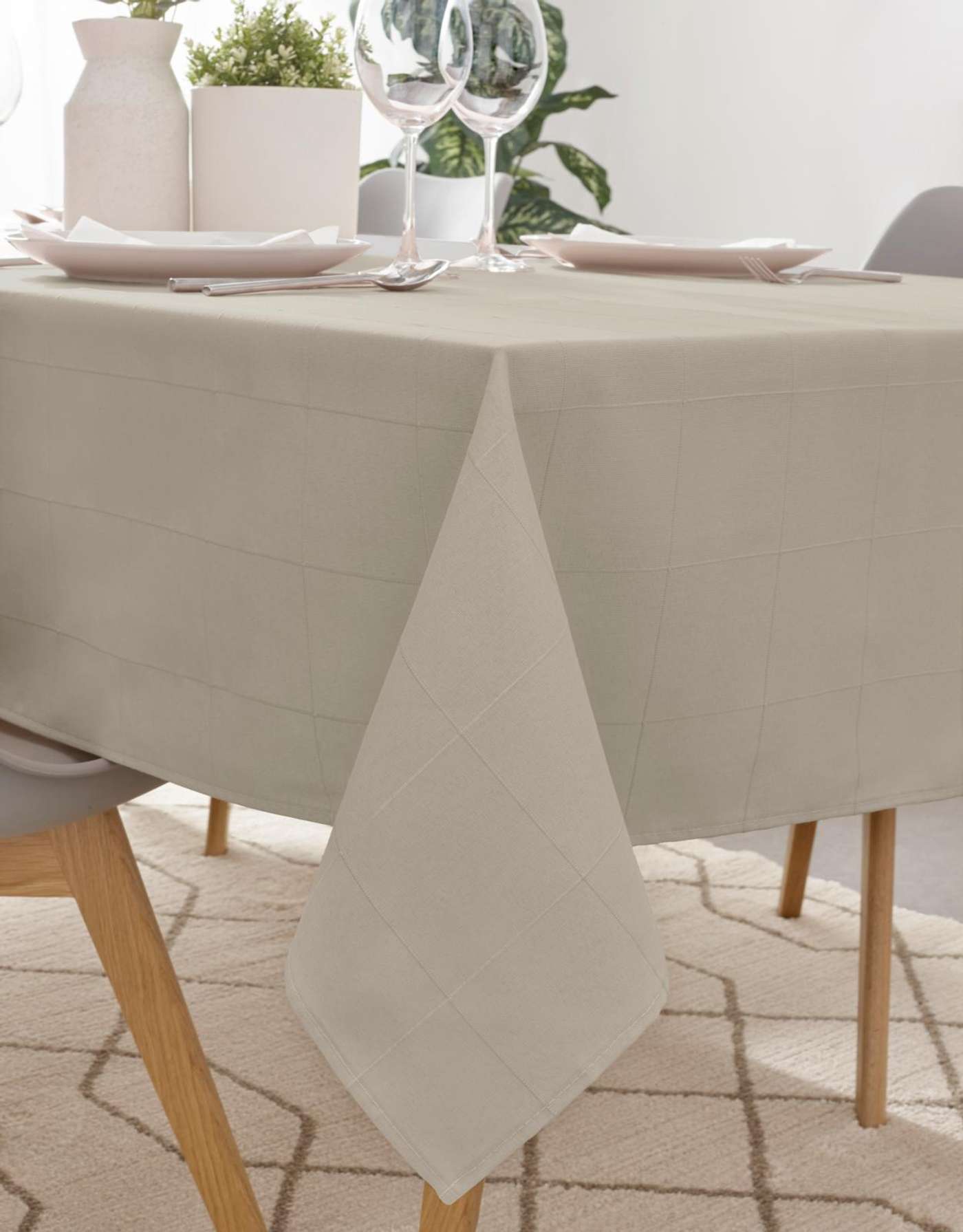 Скатерть Mistral Home Sogo 138 х 250 см Ископаемый песок (цвет Ископаемый песок)