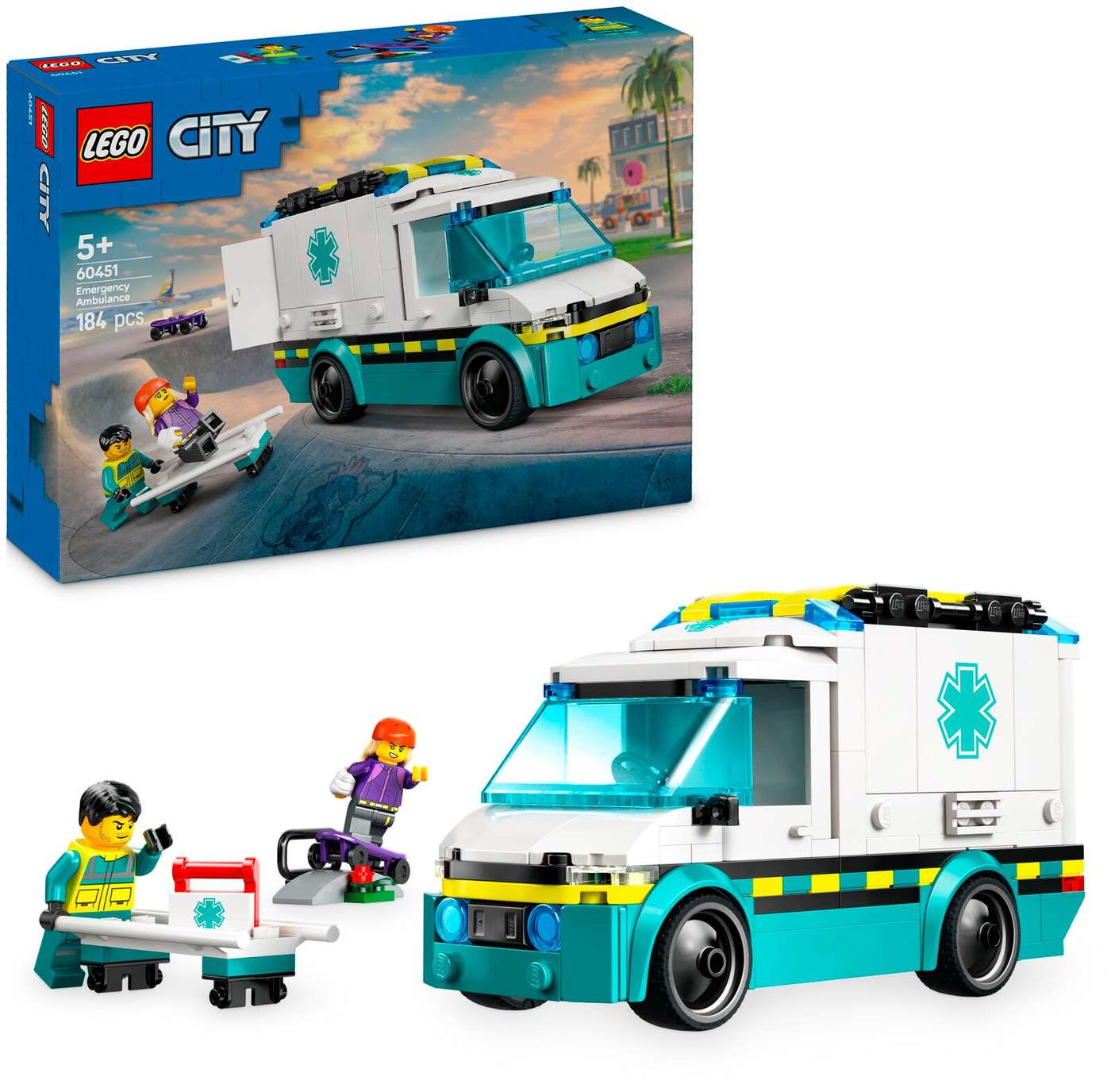 LEGO® City Great Vehicles (60451) «Скорая помощь» для вызовов экстренных служб
