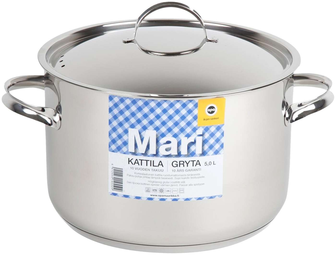 Чайник Opa Mari Steel нержавеющая сталь 5, 0л (цвет Сталь)