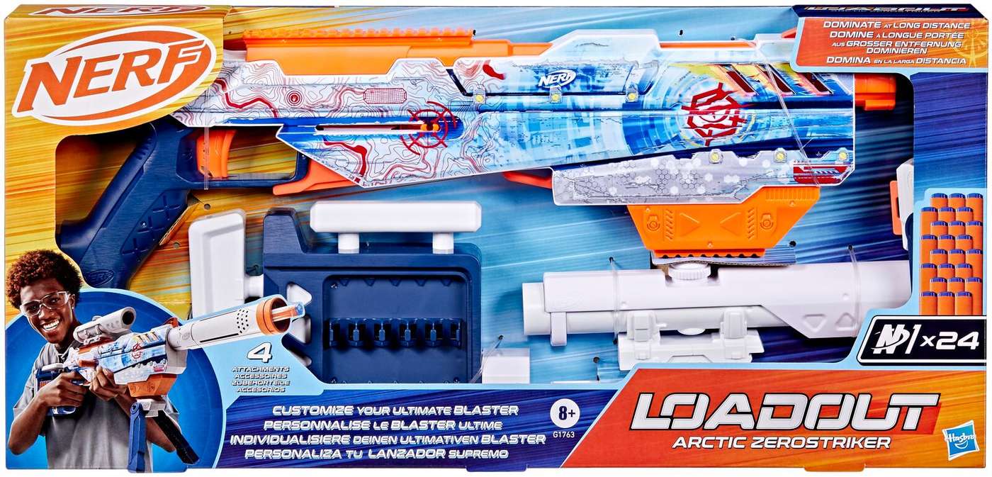 Игрушечный пистолет Nerf Loadout Arctic Zerostriker