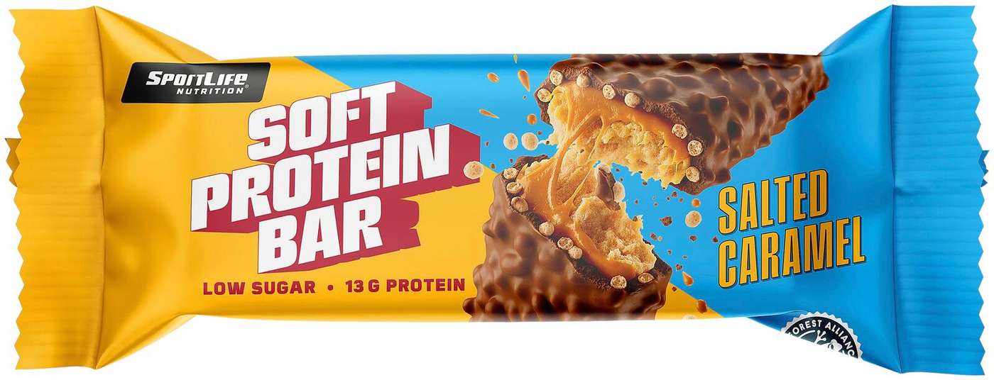 SportLife Nutrition Soft Protein Bar 45г Протеиновый батончик с соленой карамелью