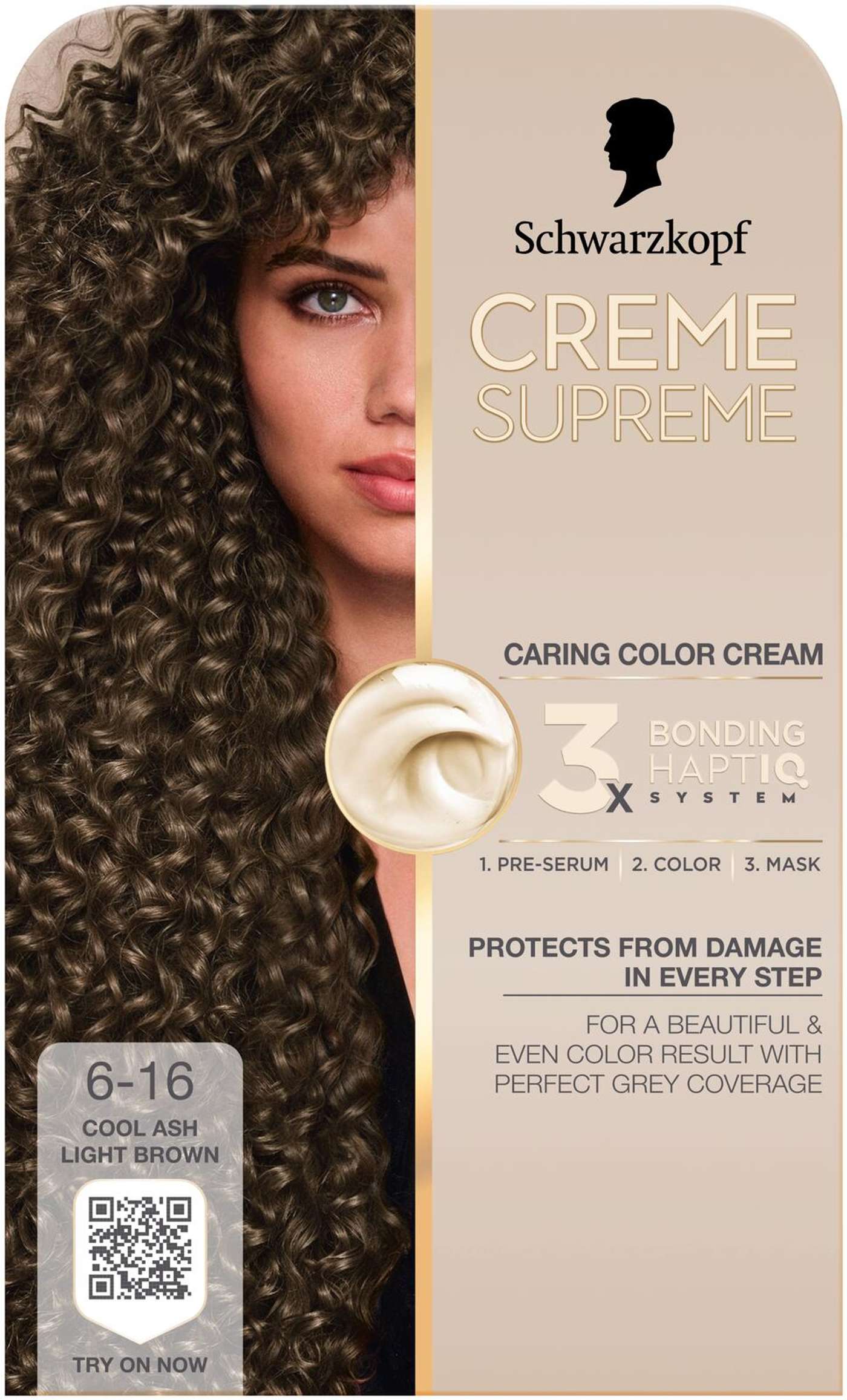 Creme Supreme 6-16 Холодный пепельно-коричневый