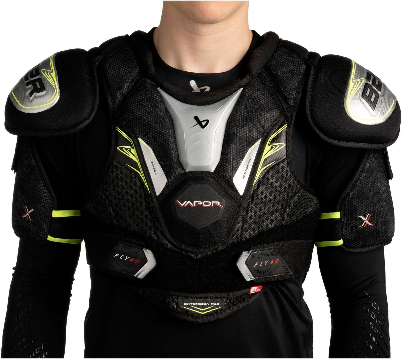 Подплечники Bauer Vapor Fly40-младший, черный, S (размер БЛК , С, цвет Блк)