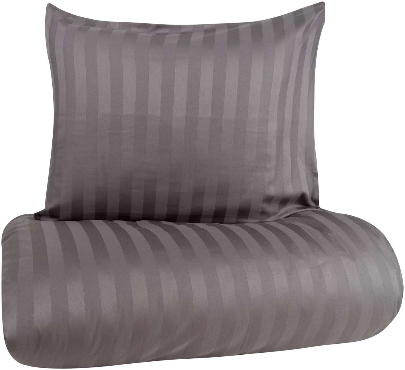 Комплект постельного белья House из сатина Stripe 150х210 см, темно-серый (цвет темно-серый)