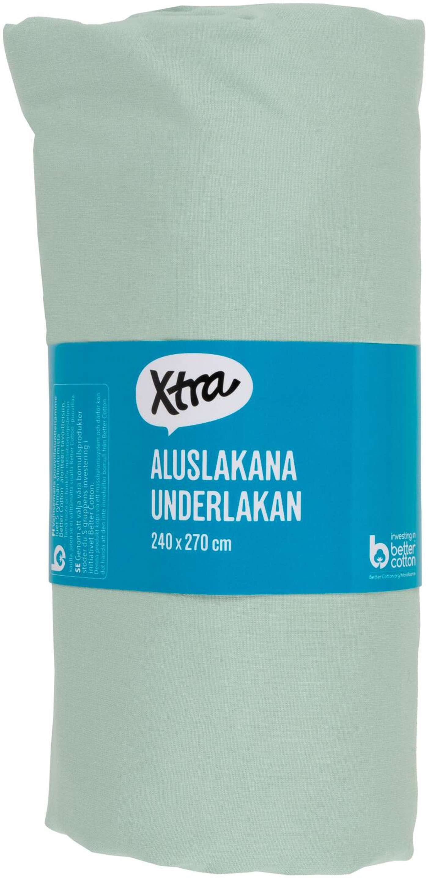 Простыня Xtra Uni 240x270 см, светло-зеленая (цвет Светло-зеленый)