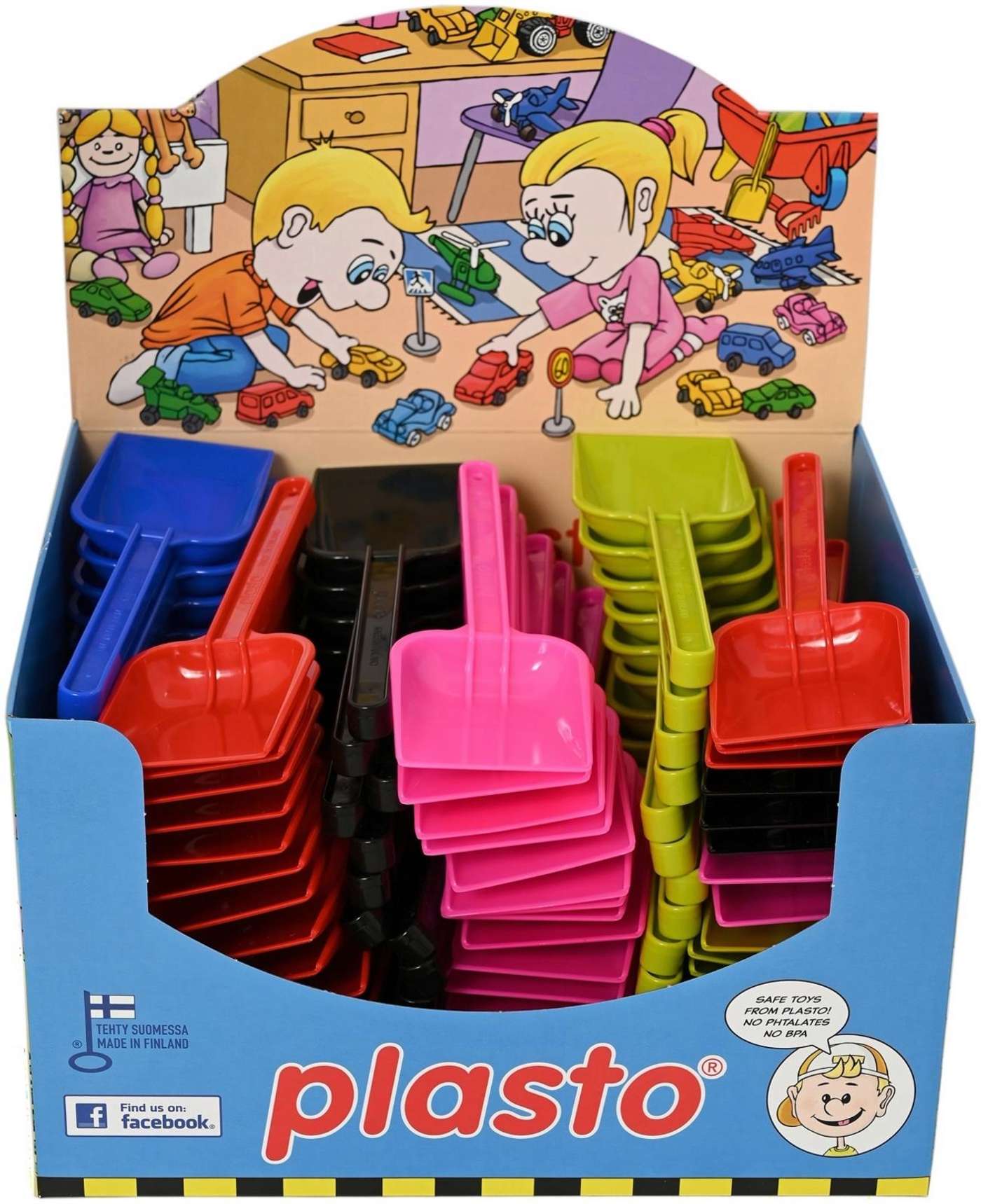Лопатка для песка Plasto 25 см, несколько цветов (цвет Ассортимент)