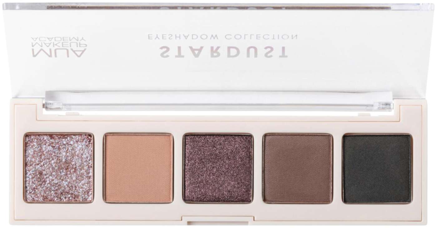 MUA Make Up Academy Eyeshadow Palette, 5 оттенков, 3, 2 г Палитра теней для век Stardust (цвет Звездная пыль)