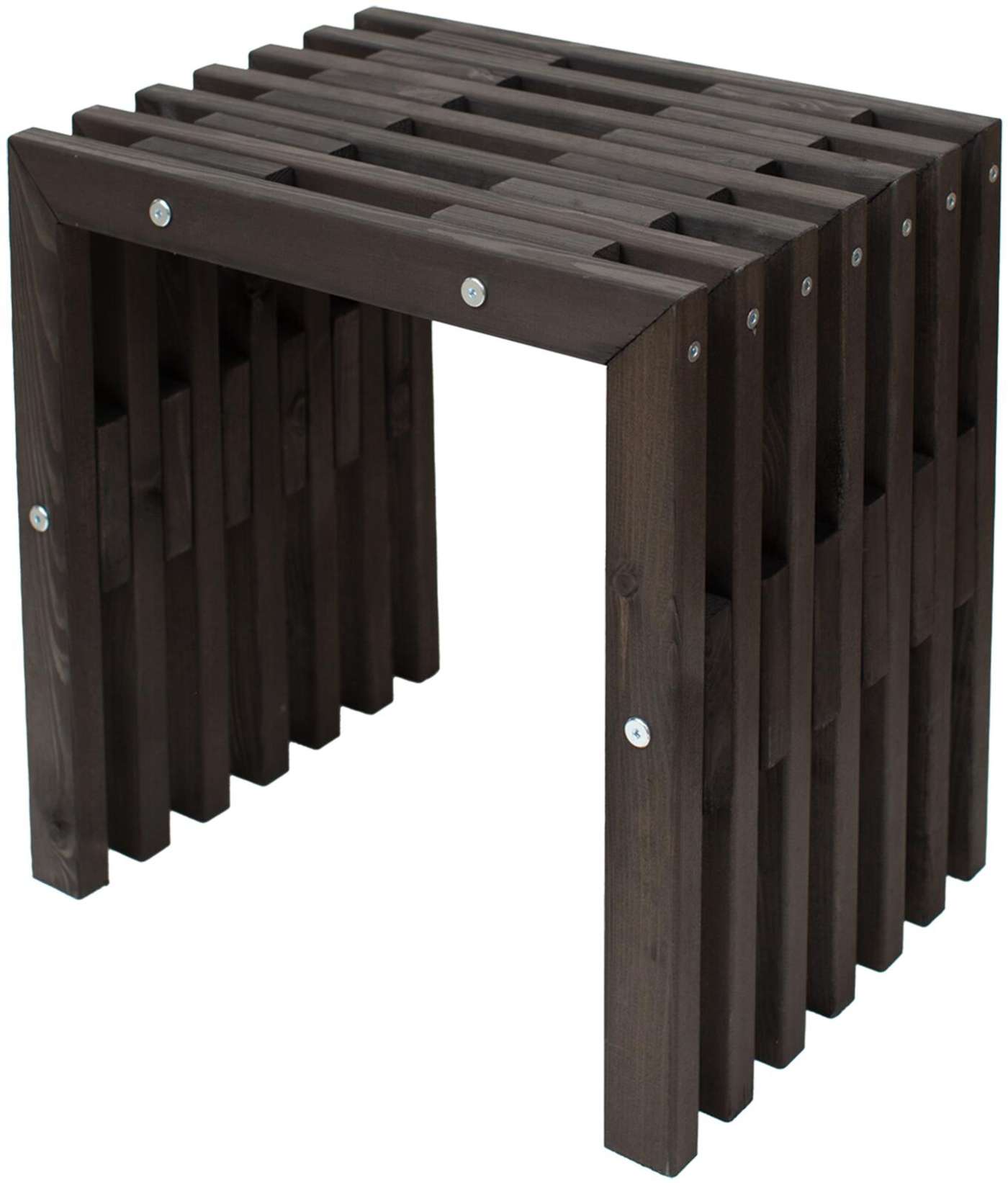 EcoFurn® D-bench 45, сосна черная по частям в коробке (цвет черный)