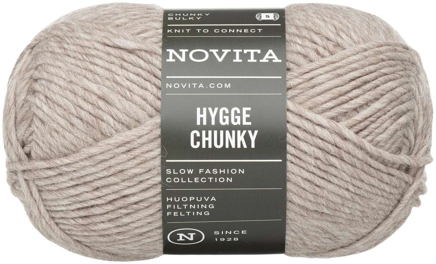 Пряжа Novita Hygge Chunky 100 г песок 060 (цвет песок)
