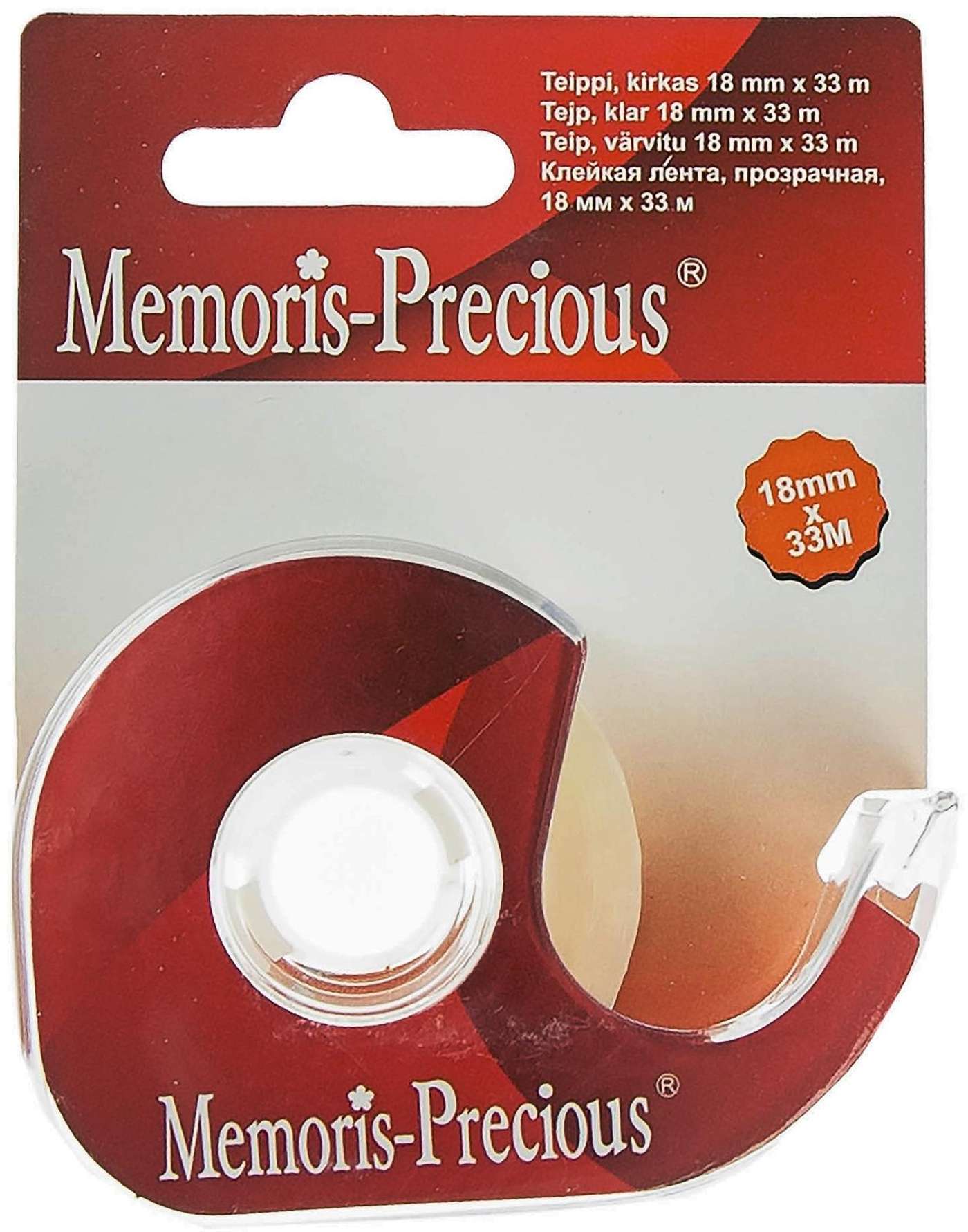 Лента Memoris Precious прозрачная 18 мм х 33 м (цвет Прозрачный)