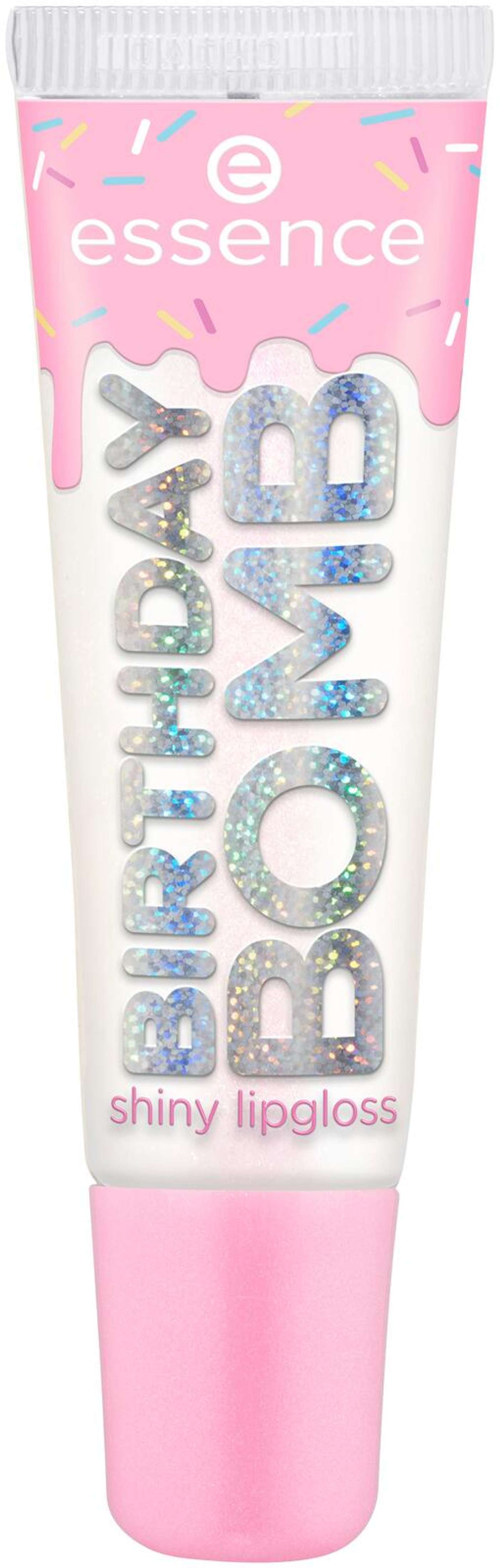 Блестящий блеск для губ Essence BIRTHDAY BOMB 01 Cake My Day! 10 мл (цвет Торт «Мой день»!)