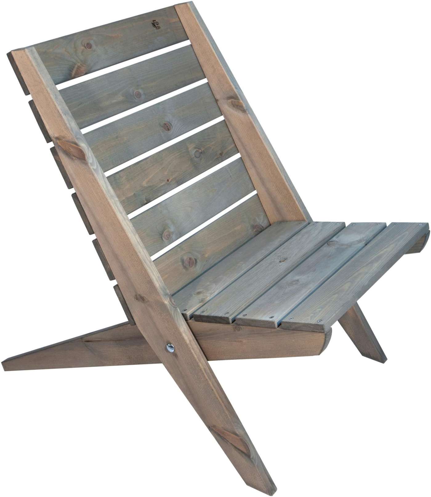Кресло EcoFurn® Granny сосна серая, промасленный (цвет Серый)