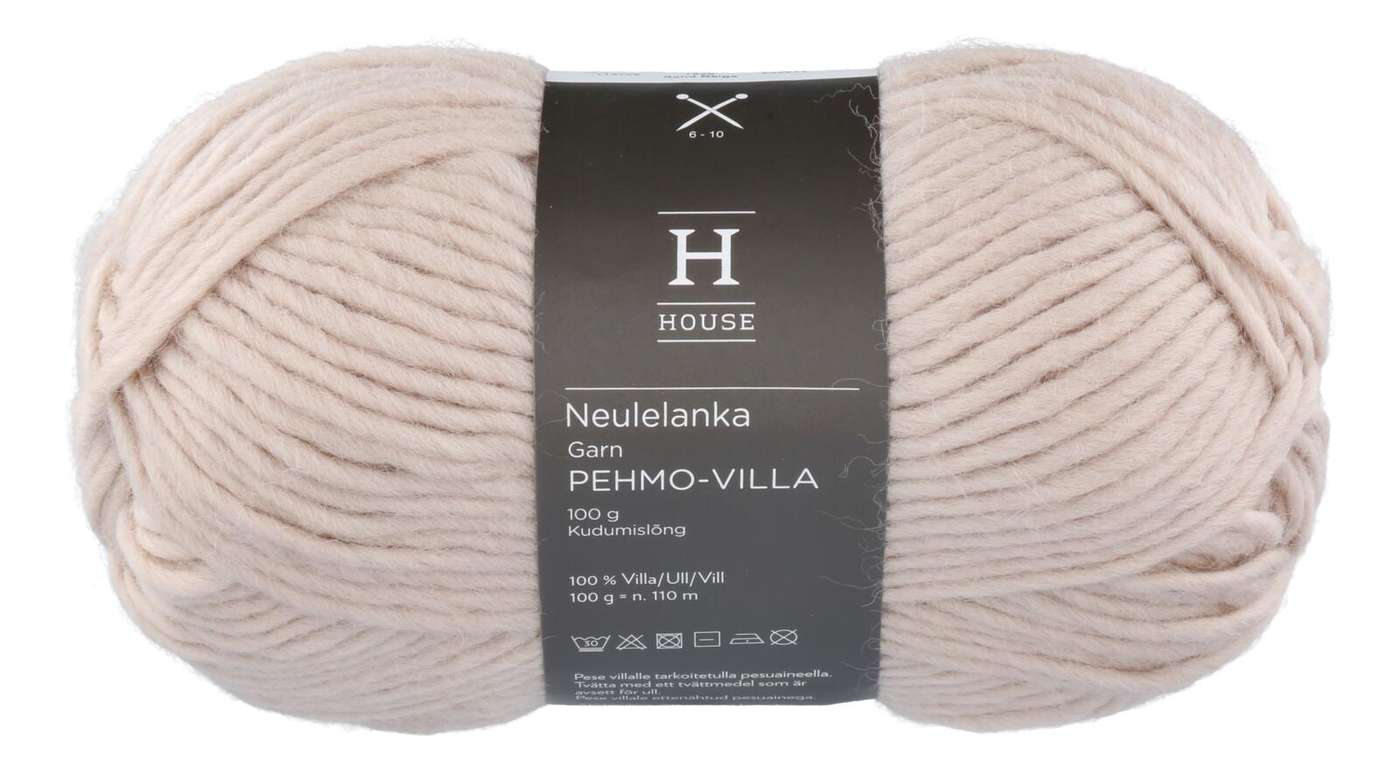 Пряжа для домашнего вязания Мягкая шерсть 112706 100 г Sand Beige 1529 (цвет песочно-бежевый)