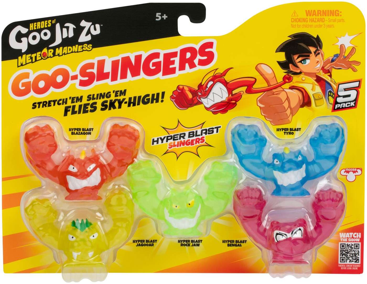 Goo Jit Zu Meteor Madness Slinger Glow 5 шт.
