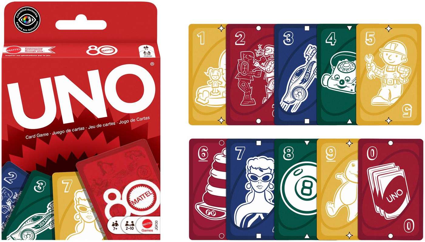 Карточная игра Uno Mattel 80 V