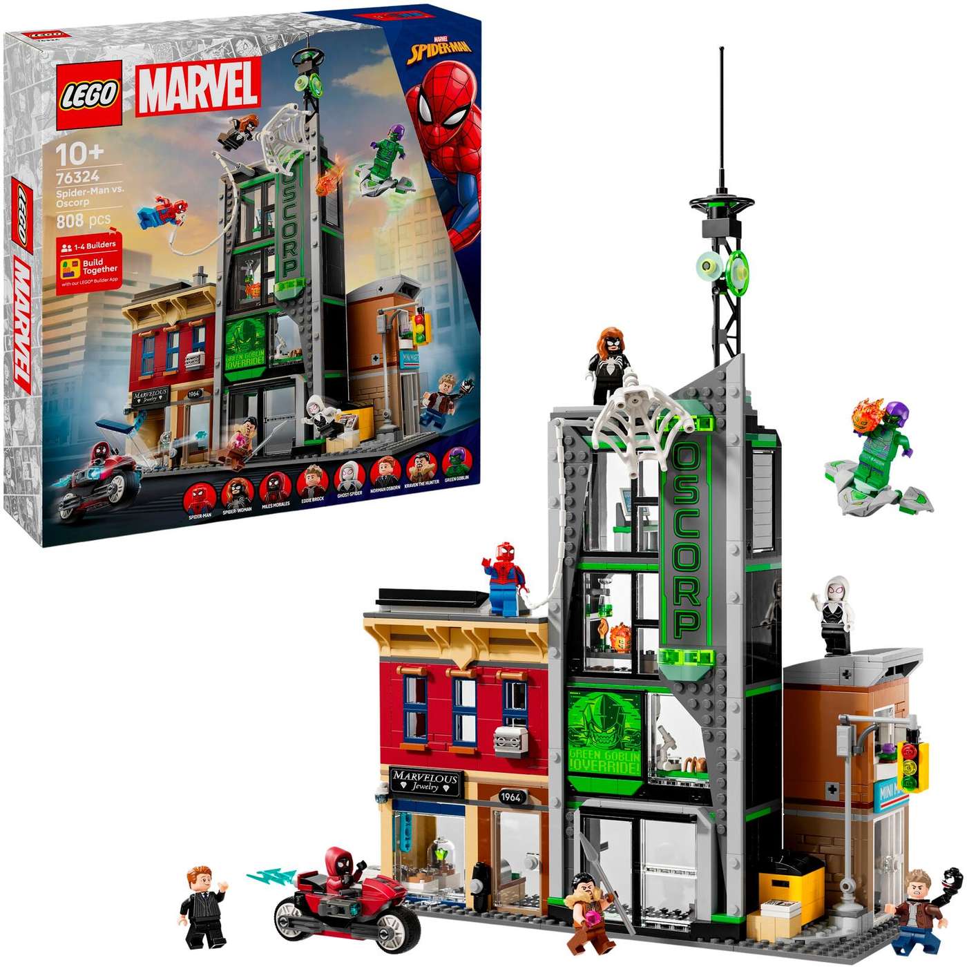 LEGO Super Heroes 76324 Человек-паук против Оскорпа