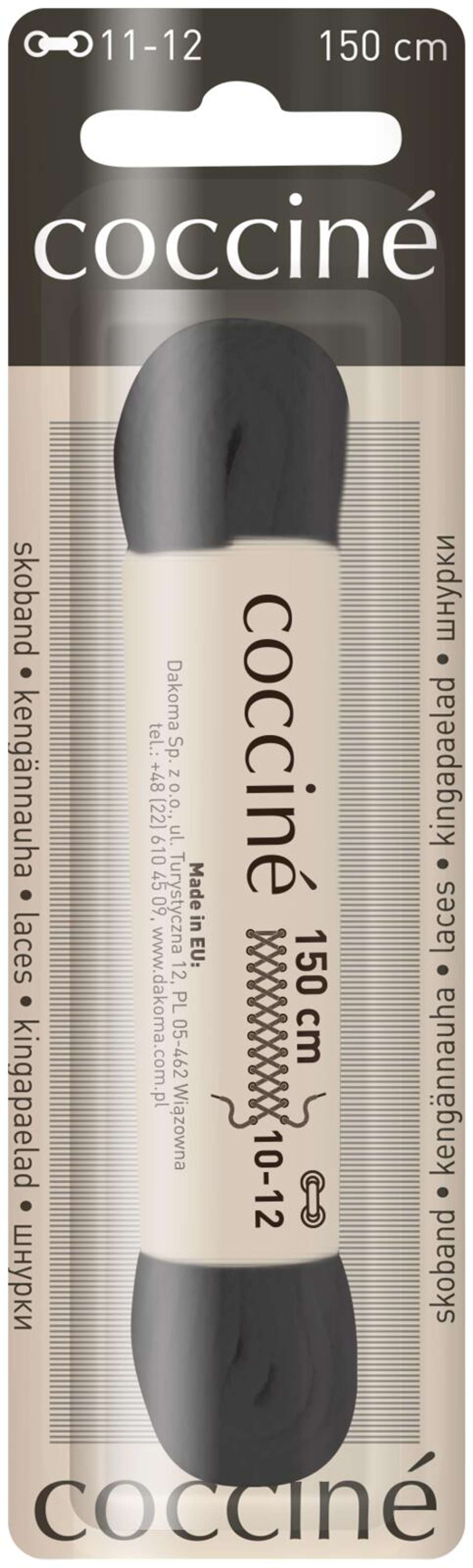 Шнурок Coccine 150 см, черный