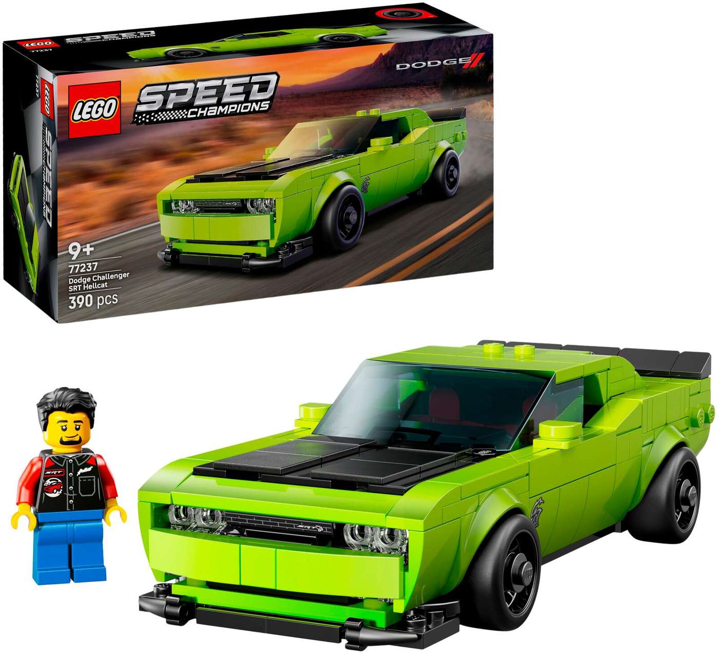LEGO Speed ​​​​Champions 77237 Спортивный автомобиль Dodge Challenger SRT Hellcat