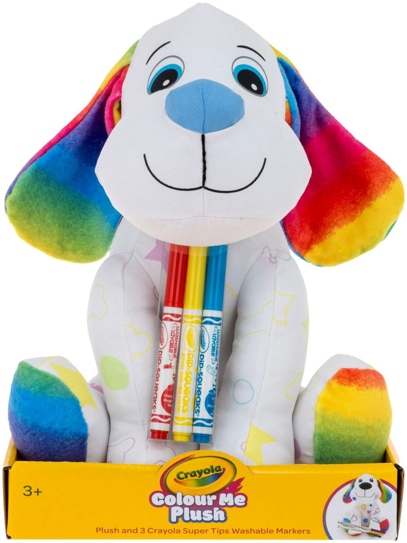 Раскраска собаки Crayola из плюша и фломастеров