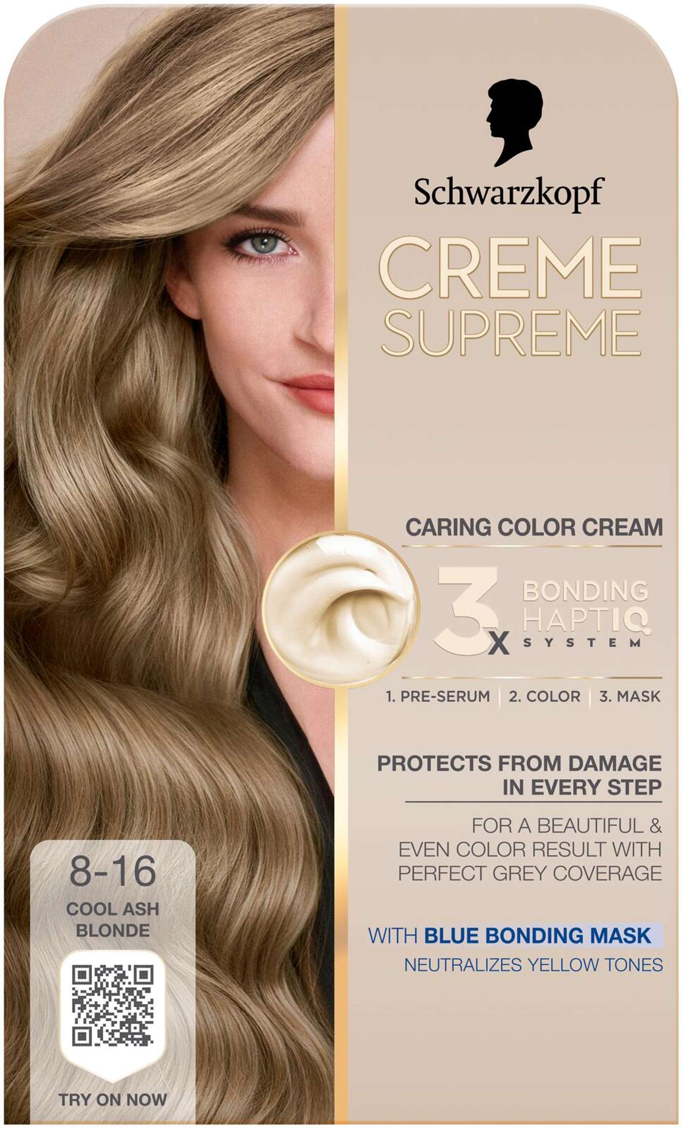 Creme Supreme 8-16 Натуральный пепельный блондин