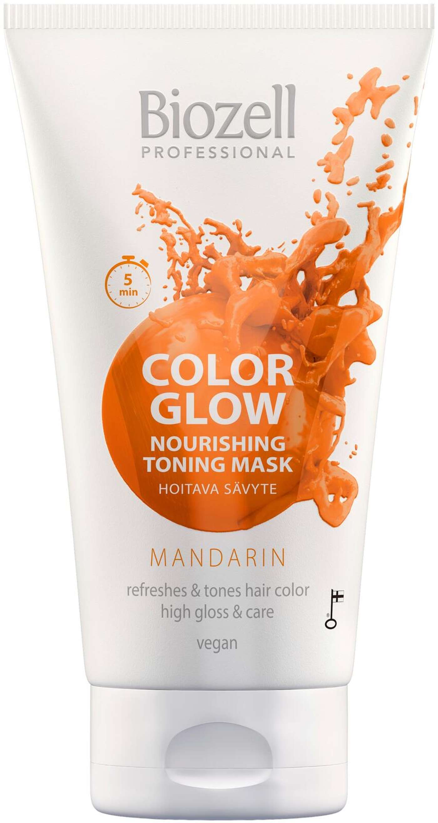 Biozell Color Glow Питательная оттеночная маска Мандарин 150мл