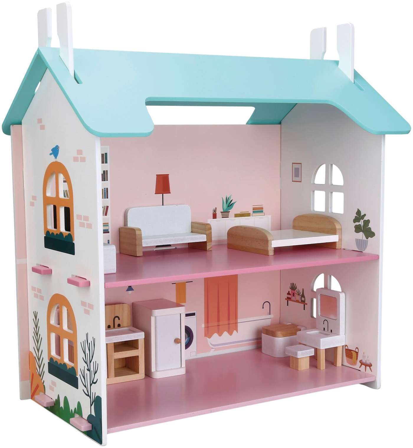 Деревянный кукольный домик Little Me 45 см