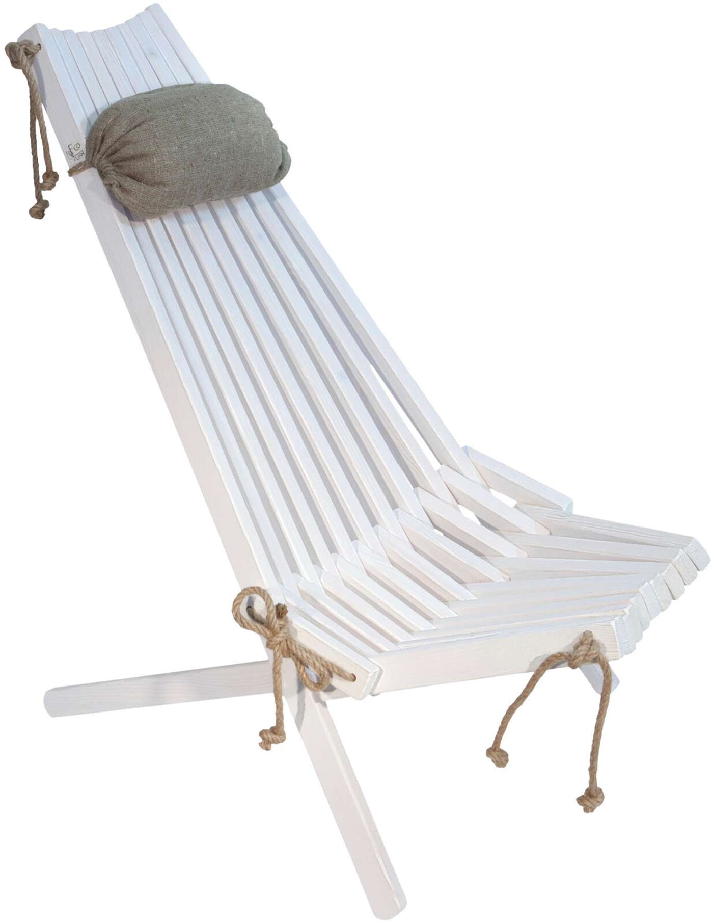 EcoFurn® Eco стул + подушка, сосна белая, промасленная (цвет Белый)