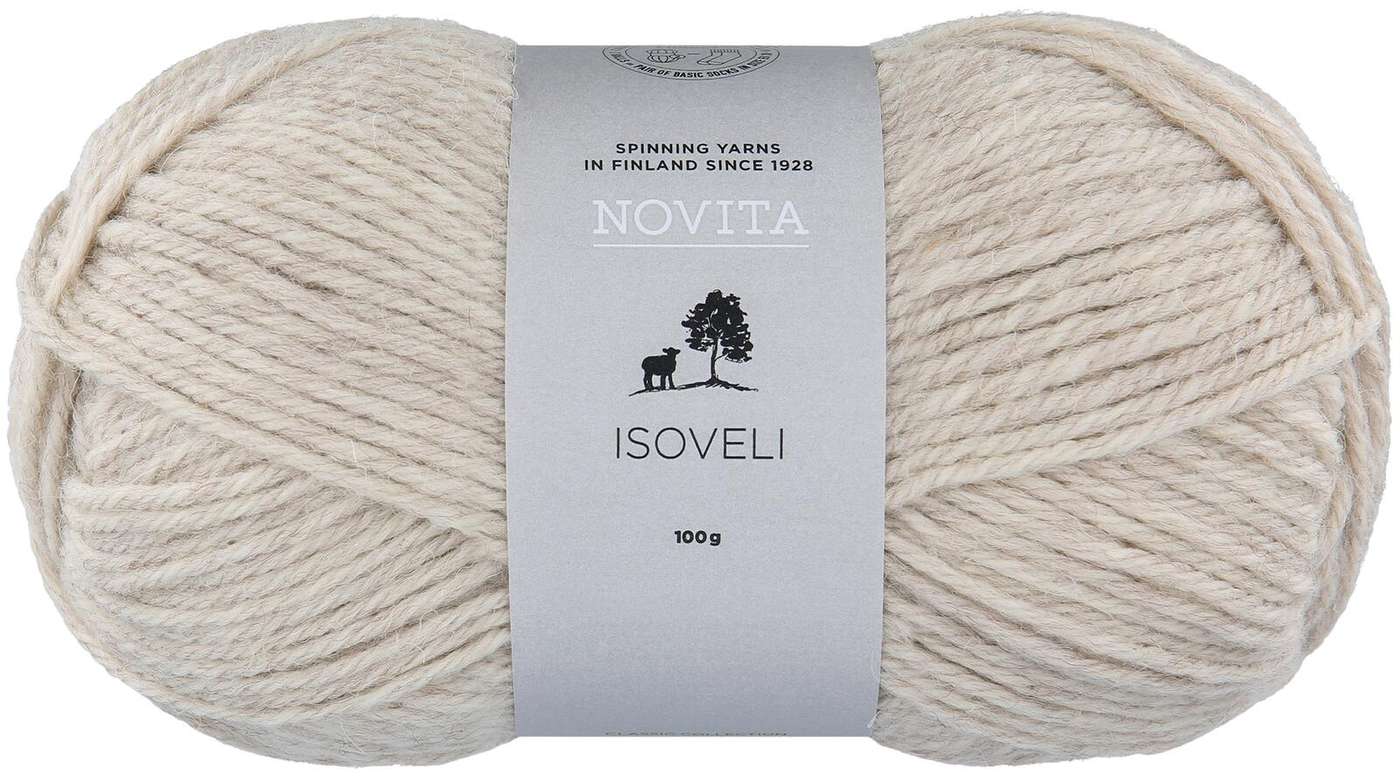 Пряжа Novita Isoveli 100 г лен (цвет Лен)