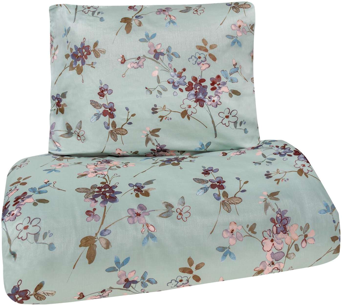 Комплект простыней для атласной сумки House Fiona 9213 150 x 210 см + 55 x 65 см зеленый (цвет зеленый)