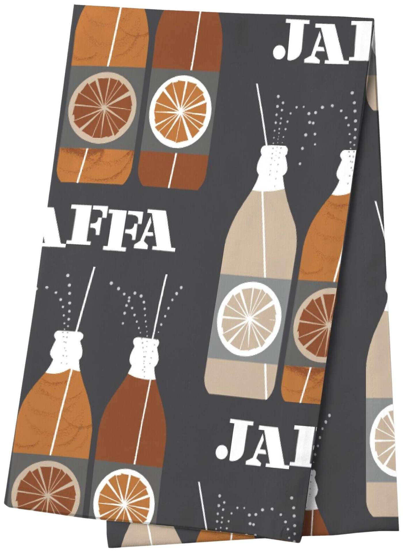 Фартук Vallila Jaffa 40х150 см серо-оранжевый (цвет серо-оранжевый)