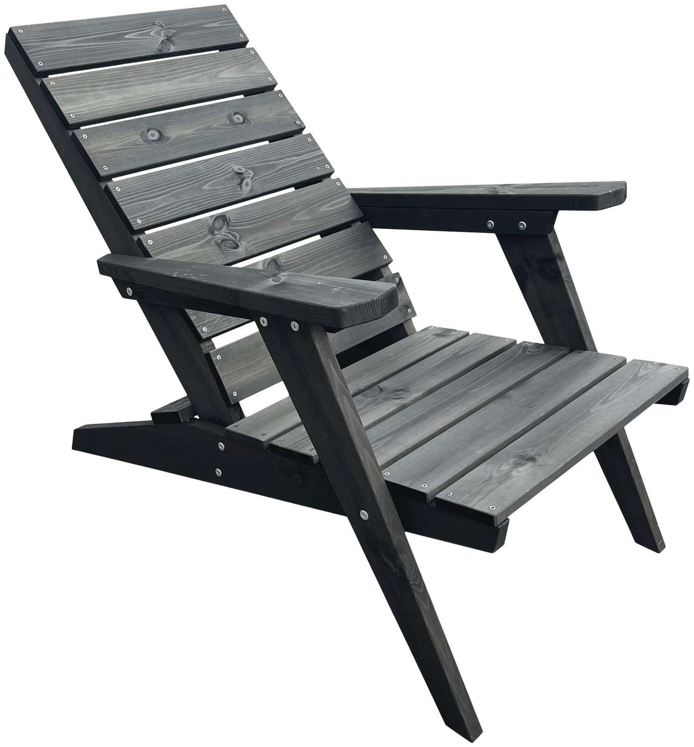EcoFurn® Granny Relax черная сосна, промасленная, частично в сборе (цвет черный)