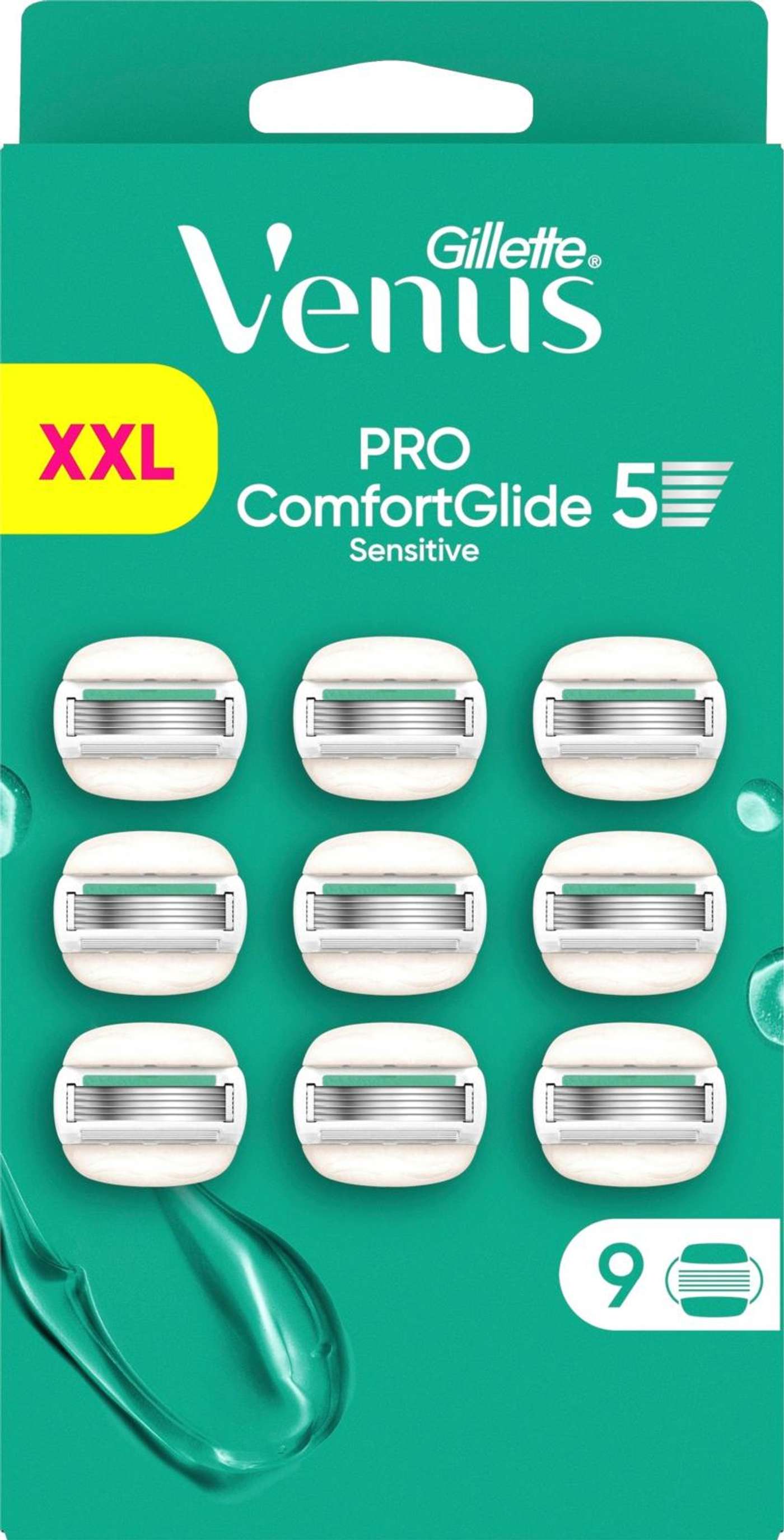 Лезвия Gillette Venus Pro ComfortGlide Sensitive, 9 шт.