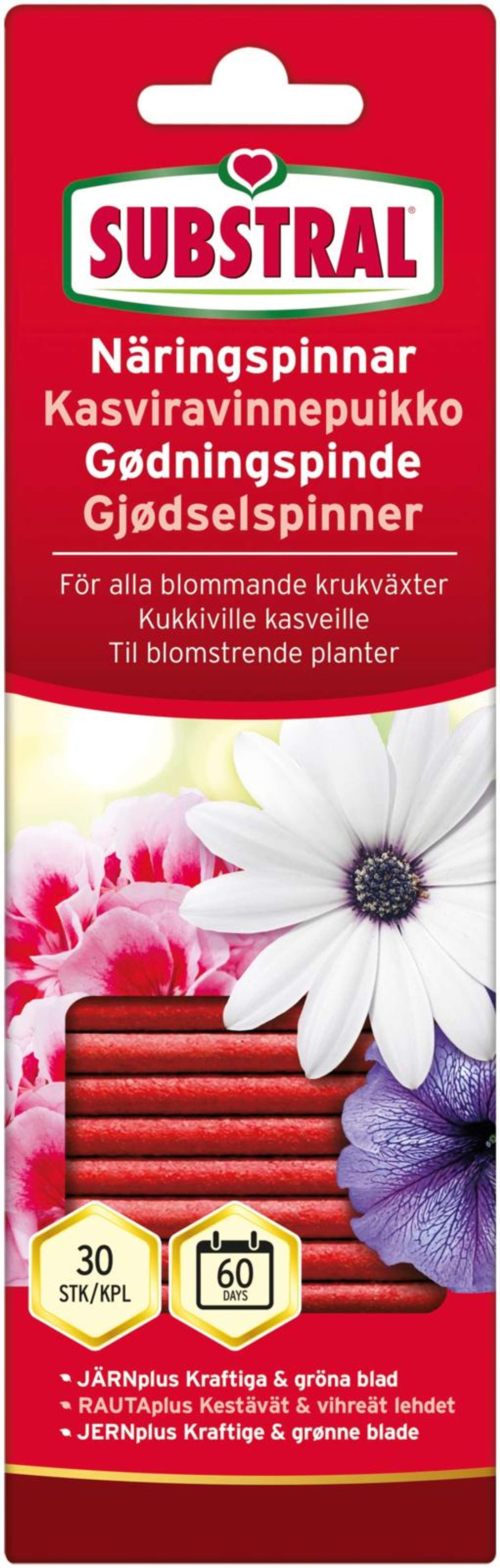 Substral Plant питательные стики для цветущих растений 30 шт.