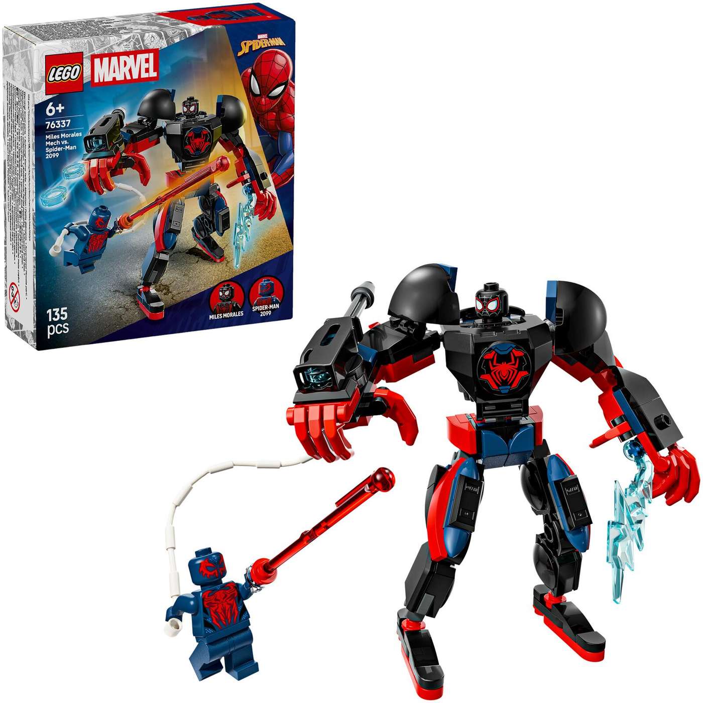 LEGO® Super Heroes Marvel 76337 Майлз Моралес Робот против Человека-Паука 2099