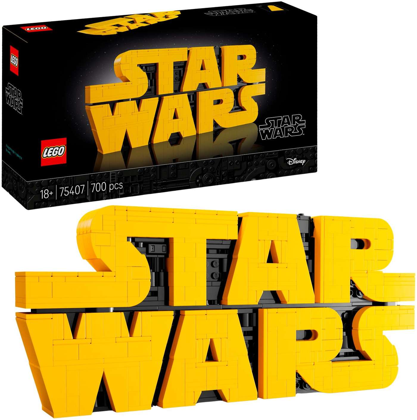 LEGO® Star Wars™ 75407: Логотип «Звездных войн» из кубиков.