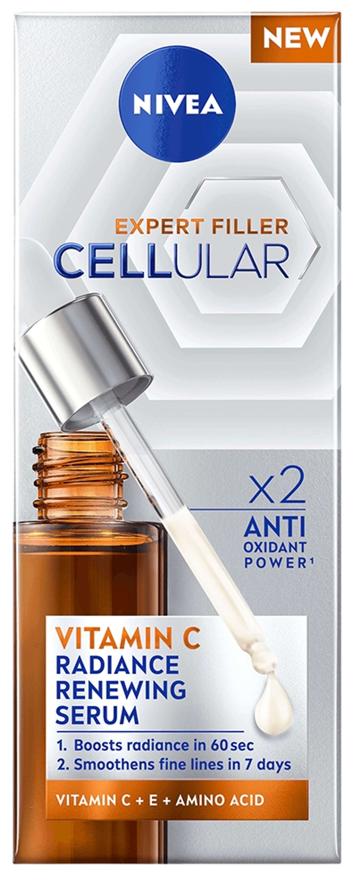 NIVEA 30 мл Cellular Expert Filler Витамин С Сияющая сыворотка для лица Сыворотка для лица 30 мл