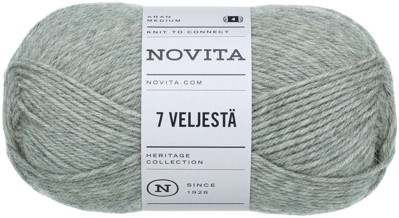 Пряжа Novita 7 от Velje 100 г камень 043 (цвет камень)