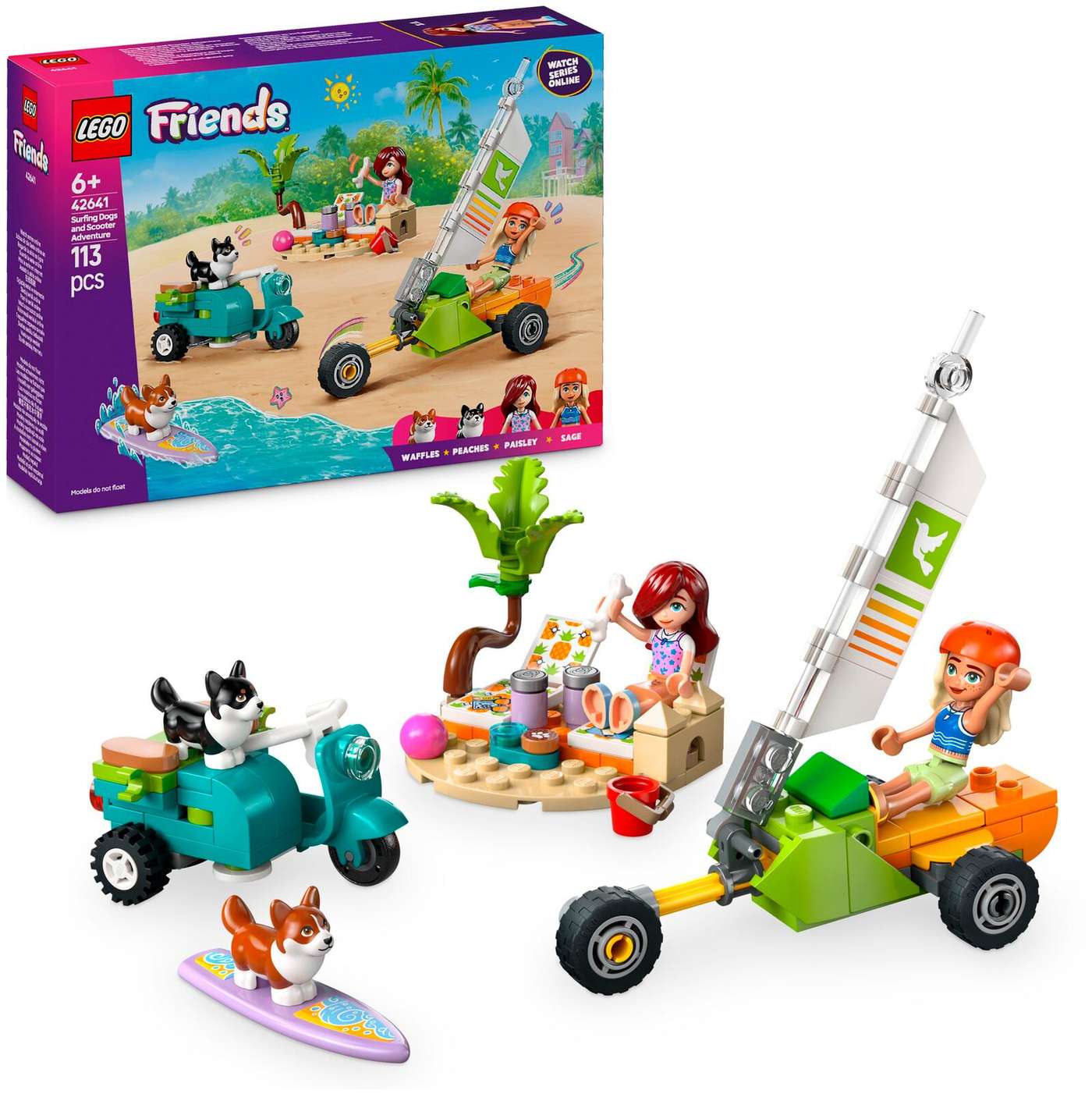 LEGO® Friends 42641 «Собаки-серферы и приключения на скутере»