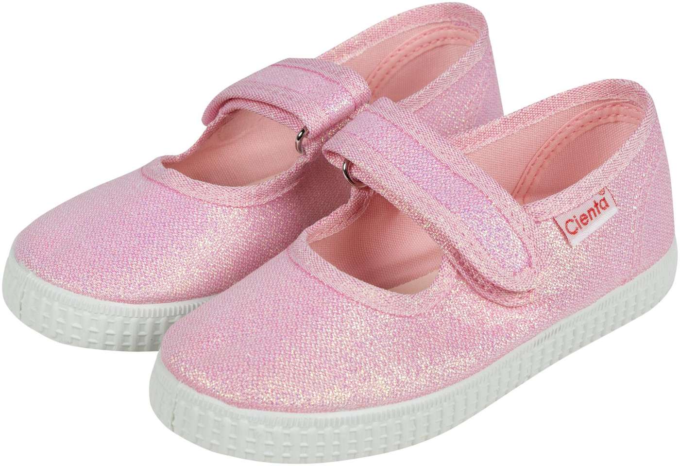 Детские парусиновые туфли Cienta Glitter 56083 (размер 23, цвет РОЗА)