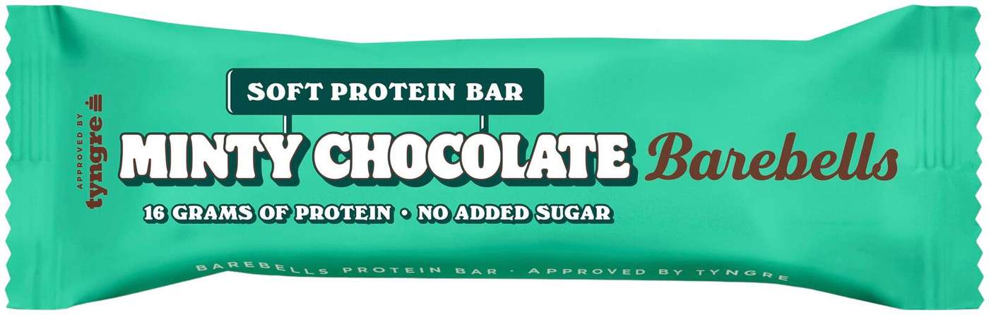 Barebells Soft Minty Chocolate - протеиновый батончик со вкусом мяты 55г